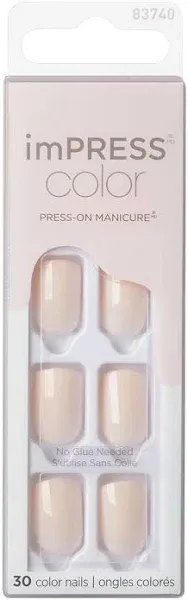 Kiss Point Pink Impress Color Press-On Manicure