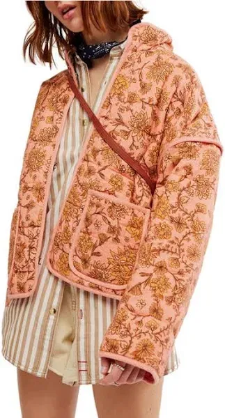 Chloe jacket in peach combo