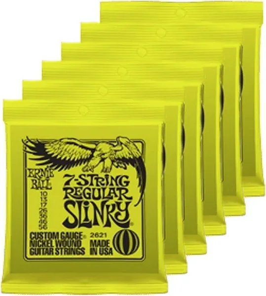 Ernie Ball 2221 Regular Slinky Electric Guitar Strings, .010 - .046 | Reverb