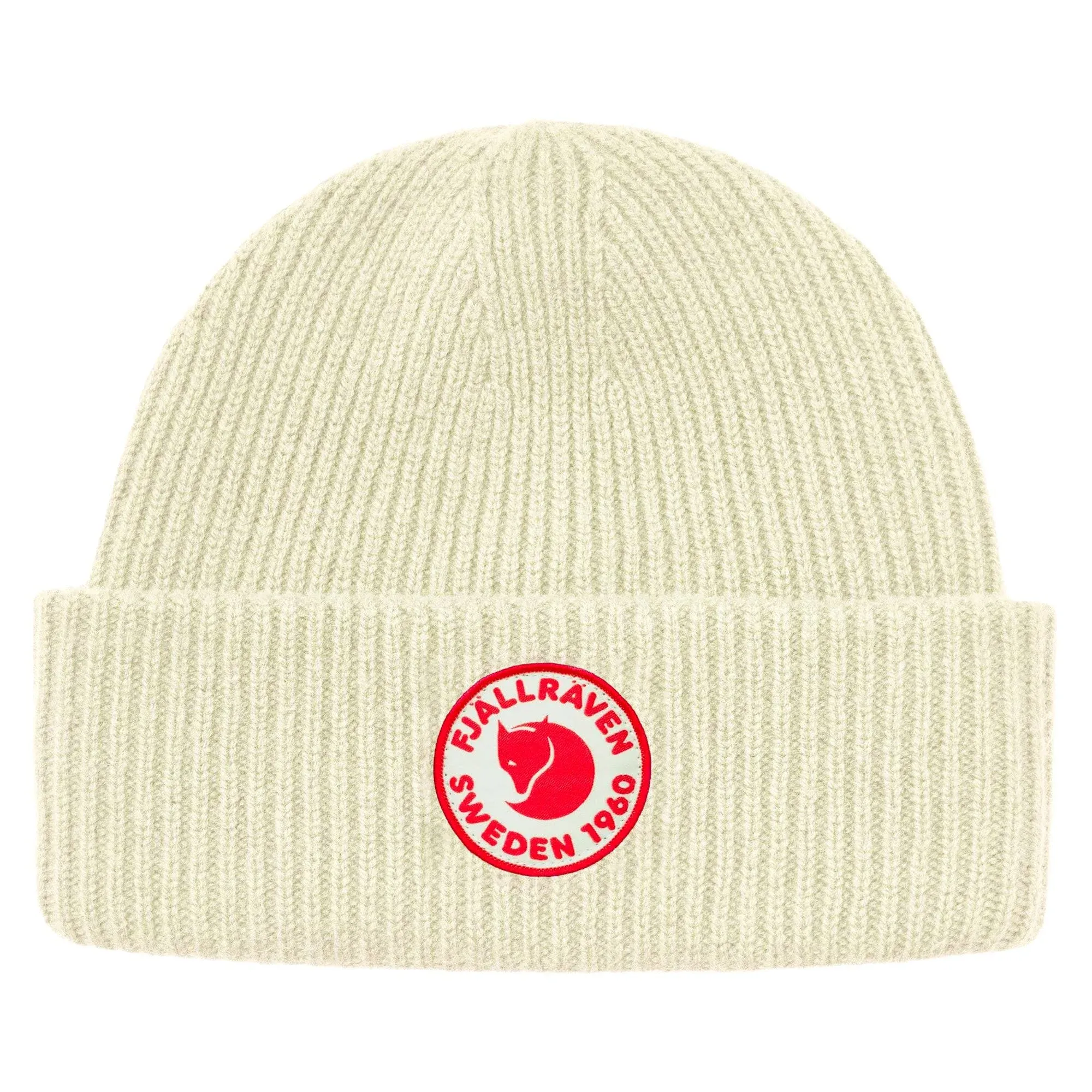 Fjallraven 1960 Logo Beanie Hat - Chalk White