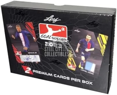 2023 Leaf Goal Soccer Box 2 Premium Cards Sealed