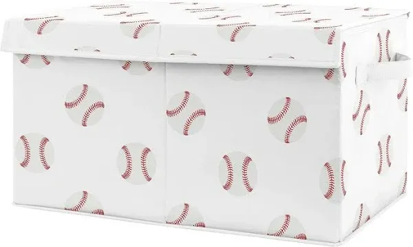 Sweet Jojo Designs Baseball Patch Fabric Toy Bin