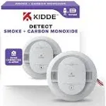 Kidde 21031544 10-Year Hardwired Combination Smoke and Carbon Monoxide Detector with Interconnected Alarm and LED Warning Lights