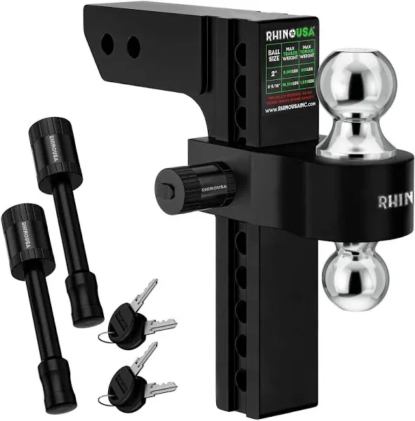 Rhino USA Adjustable Trailer Hitch