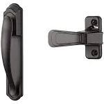 Ideal Security SKDXMB DX Pull Handle Set for Storm Doors in Matte Black Finish