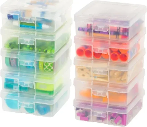 Iris Small Modular Supply Case 10 Pack Clear