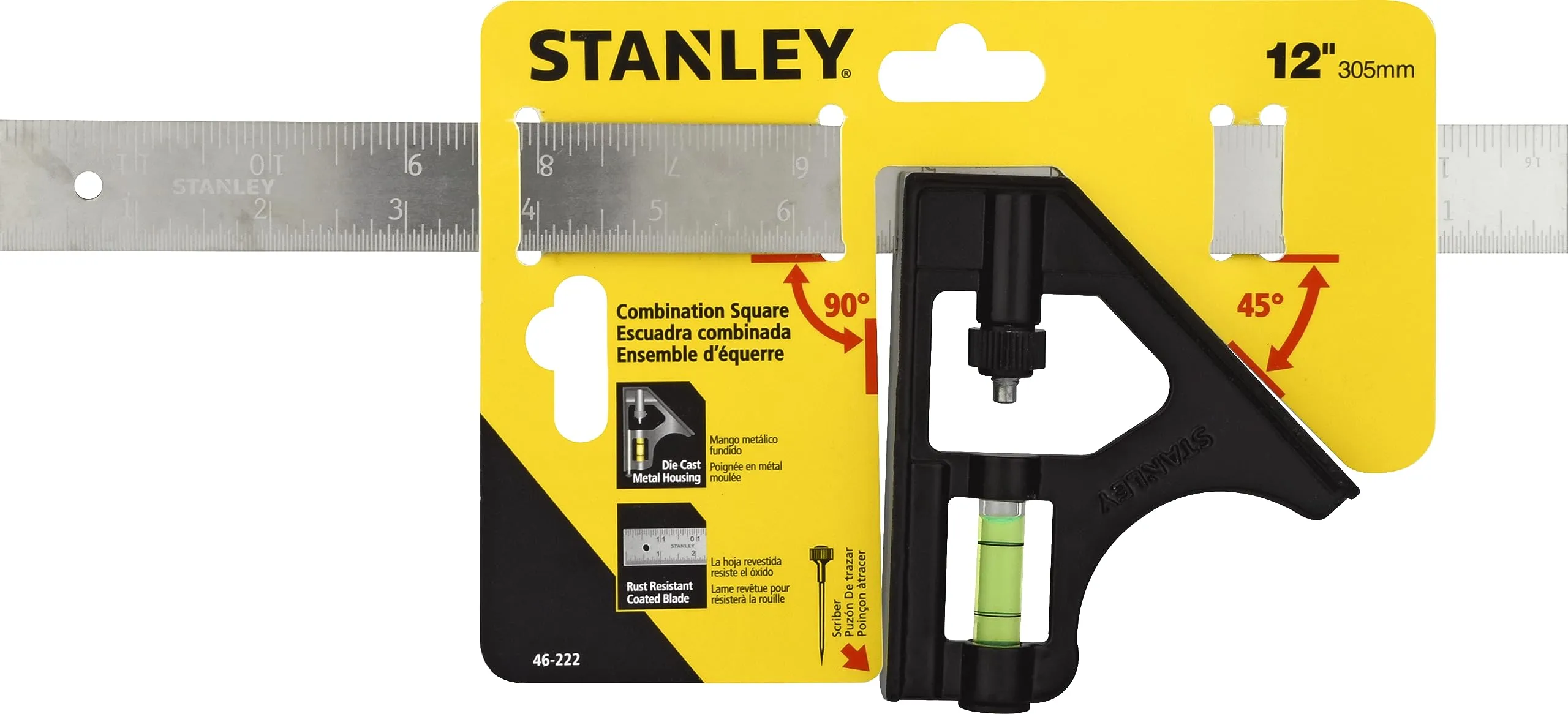 Brand New Stanley #46-222 Combination Square 12in.