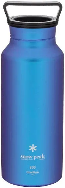 SNOW PEAK TW-800-Bl Aurora Bottle 800 Blue Titanium Lightweight Outdoor Japan