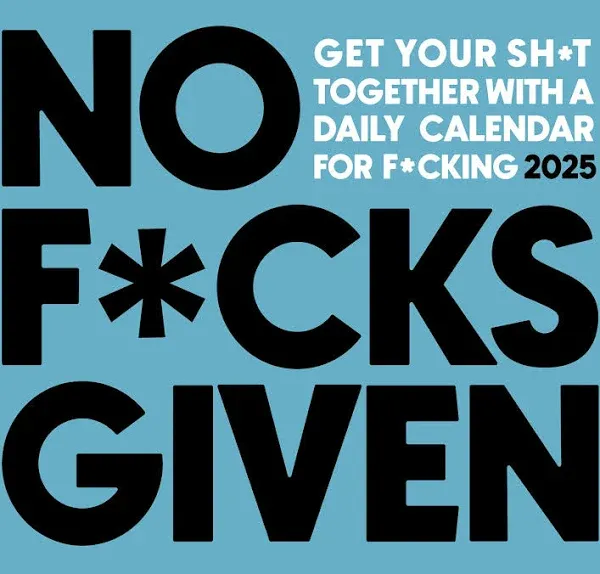 Willow Creek Press No Fcks Given 2025 Desk Calendar