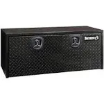 Buyers Black Steel Underbody Truck Tool Box with Aluminum Door 18 Inches Deep