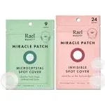 Rael Hydrocolloid Pimple Patches, Miracle Invisible Spot & Microcrystal Bundle