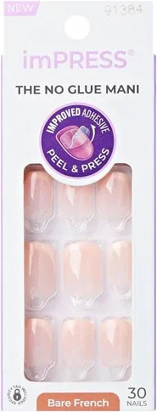 Impress Bare French Press On Nails - Heroic