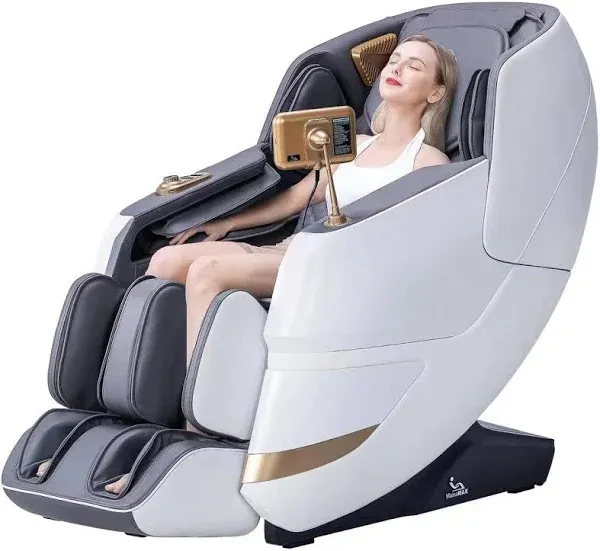 MassaMAX 4D Massage Chair, Full Body Recliner with Zero Gravity, Electric Ext...