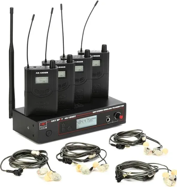 Galaxy Audio AS-1200 Wireless In-Ear Monitor System, D Band