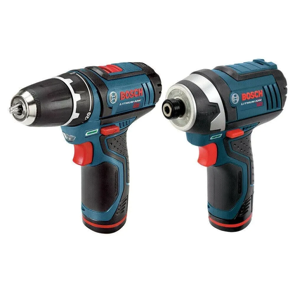 Bosch CLPK22-120-RT 12V Lithium-Ion 3/8 in. Drill Driver and Impact Driver Combo Kit