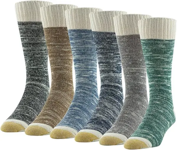 GOLDTOE Men's Hudson Crew Socks, Multipairs