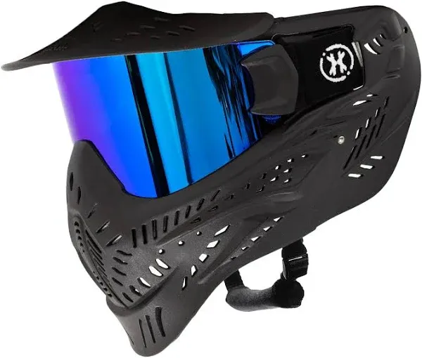 HSTL Goggle | Color: Black W/ Gold Thermal Lens | Paintball & Airsoft Goggle