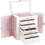 Kendal Huge Leather Jewelry Box/Case / Storage LJC-SHD5CM (White)