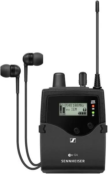 Sennheiser EK IEM G4 Stereo Bodypack Receiver with IE 4 Earphones (A1-Band: 470-516 MHz) | Reverb