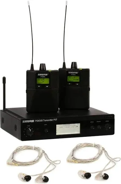 Shure PSM300 Twin Pack Pro In-Ear Monitoring System