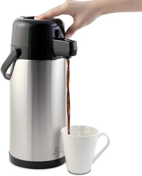 Airpot Coffee Carafe - TOMAKEIT 3L102 Oz Airpot Beverage Dispenser Insulated ...