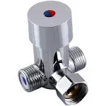 HHOOMMEE DN15 Bathroom Shower Water Mixing Valve, 1/2 inch Water Temperature Adjust Valve Cold and Hot Water Mixer