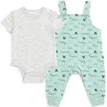 Disney Mickey Mouse Minnie Mouse Bodysuit and Overall Outfit Set Newborn to Infant, Infant Boy's, Size: 6-9 Months