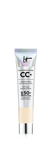 It Cosmetics CC Cream Full Coverage Cream by It Cosmetics, 2.53 oz Color Correcting Foundation SPF 50 - Light