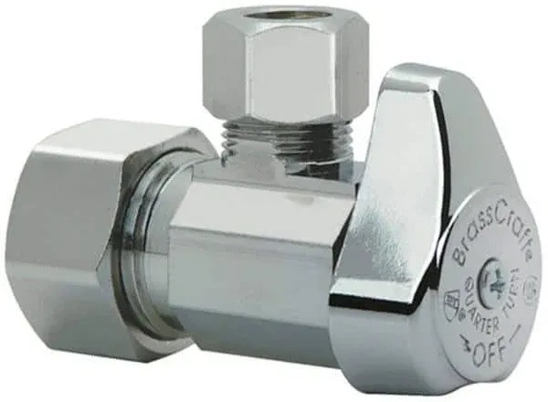 1/2 in. CPVC Inlet x 3/8 in. Comp Outlet 1/4-Turn Angle Valve