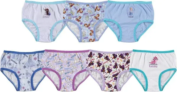 Disney Frozen Girls' 7-Pack Underwear Set