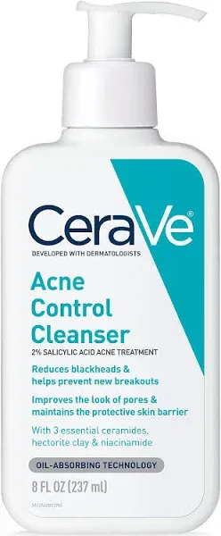 Acne Treatment Face Wash | Salicylic Acid Cleanser with Purifying Clay