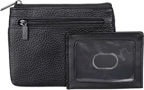 Julia Buxton Hudson Pebbled Faux Leather ID Card Case