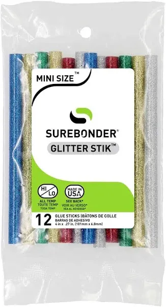 Surebonder Glitter Mini Glue Sticks