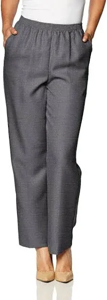 Alfred Dunner Womens Solid Pocketed Dress Pants