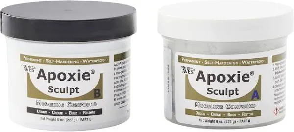 Apoxie Sculpt 4 lb. White, 2 Part Modeling Compound (A & B)