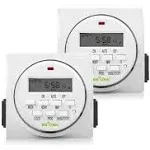 7 Day Heavy Duty Digital Programmable Timer 2-Pack BN-LINK