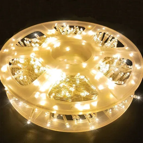 165FT 500LED String Lights LED Starry Fairy Light, Twinkle String Lights Decorative Lights with 8 Modes 30V Plug in for Wedding,Patio,Gate,Party Indoor Outdoor Decoration (Warm White)