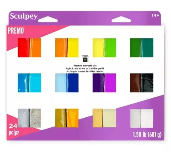 Sculpey Premo 24 Color Sampler