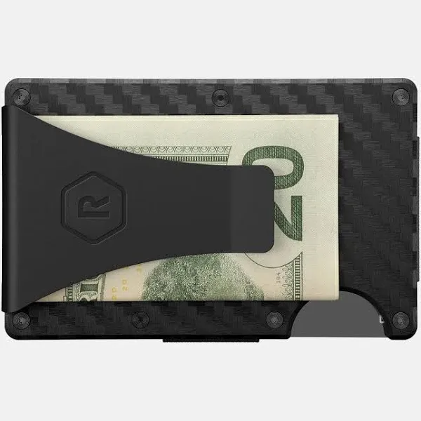 Ridge Men's Wallet Carbon Fiber 3K Cash Strap