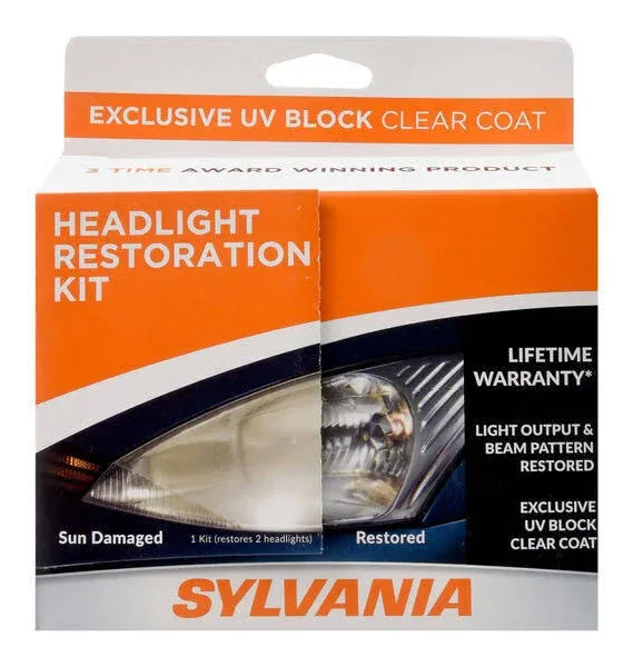 SYLVANIA - Headlight Restoration Kit - 3 Easy Steps to Restore Sun Damaged Headl