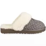 Women&#039;s Shoes UGG COZY Knit Platform Slide Slippers 1117659 CHARCOAL