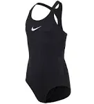 Girls' Nike Essential Racerback One Piece Swimsuit Large Black