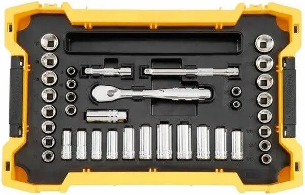 DeWalt Dwmt45400 3/8 in. Drive Socket Set with ToughSystem Tray (37-Piece)