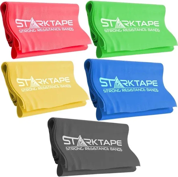 Resistance Bands Set. 5 Pack Non-Latex Physical Therapy, Professional Elastic...