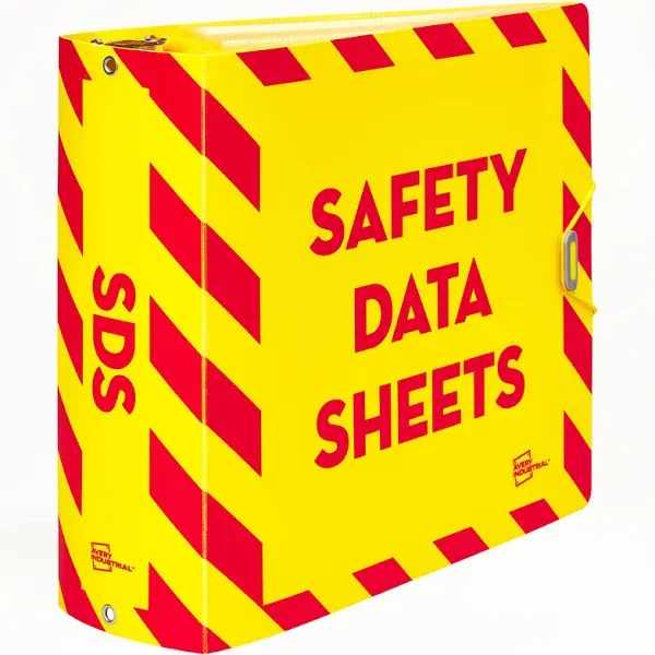 UltraDuty Safety Data Sheet Binders with Chain, 3 Rings, 3&#034; Capacity, 11 x 8.5,