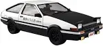 Initial D - 1/24 Fujiwara Takumi Ae86 Trueno Project-D Ver.