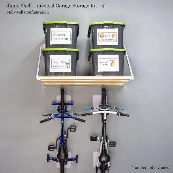 Rhino Shelf Universal Garage Storage Kit - 8 Feet