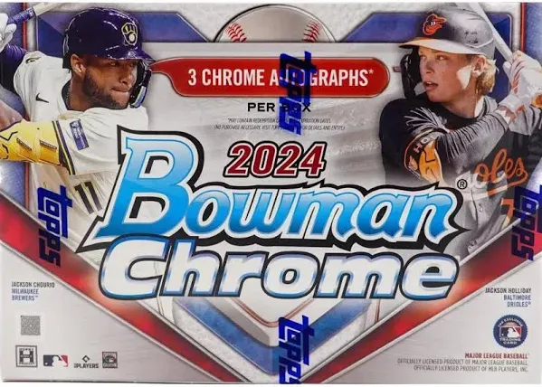 2024 Bowman Chrome Baseball Factory Sealed Hobby Master Box