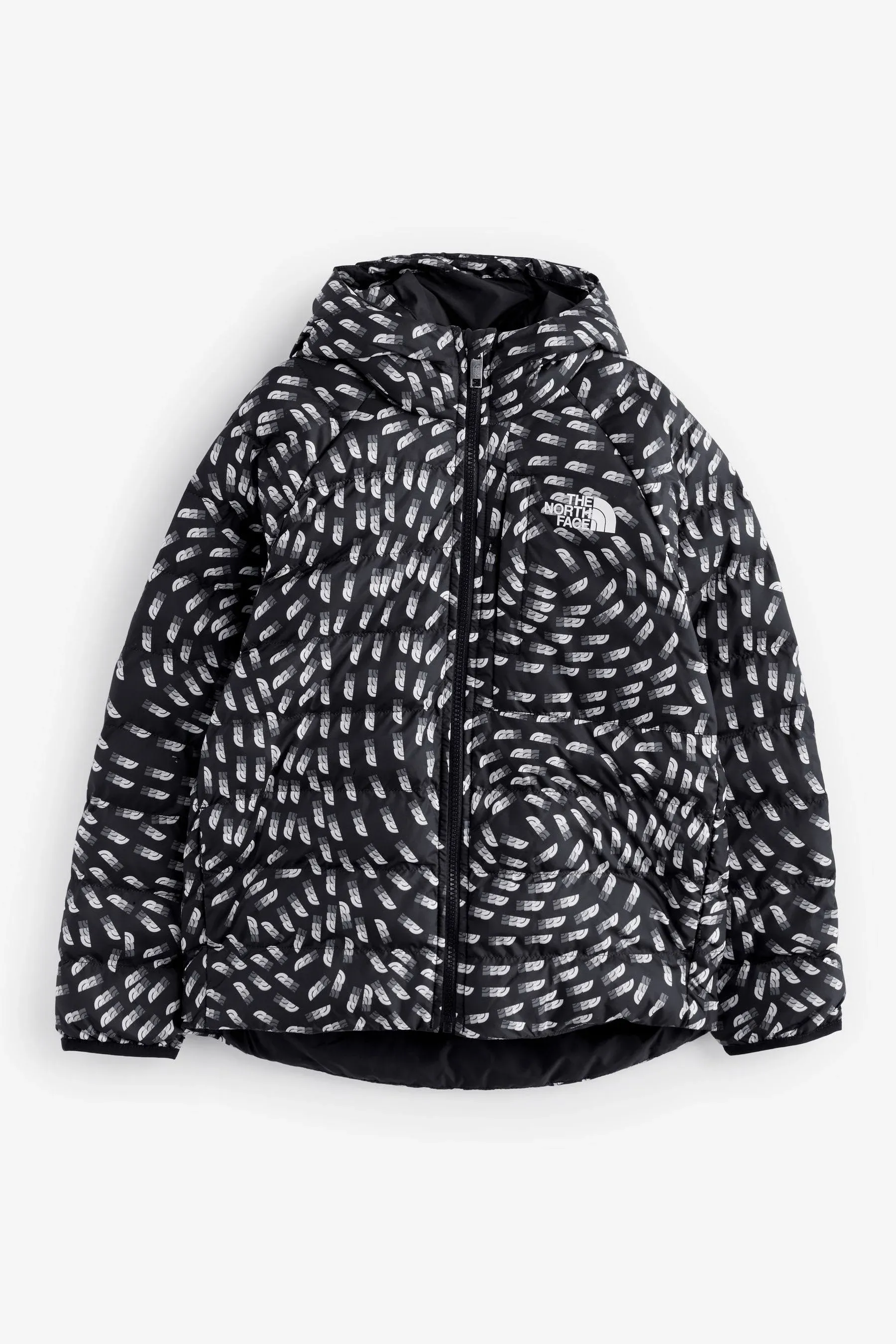 The North Face Girls Reversible Perrito Hooded Jacket Black