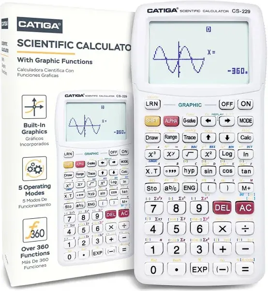 CATIGA Scientific Calculator with Graphic Functions